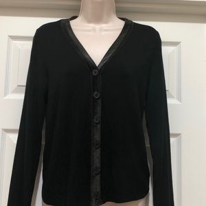 Vintage NWOT Liz Claiborne Black Cardigan Size M